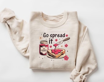 Go Spread It Gospel Hoodie: Christian Scripture Graphic Sweatshirt
