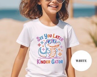 Kindergarten Graduation T-Shirt: Funny Alligator Kids' Last Day of School Tee