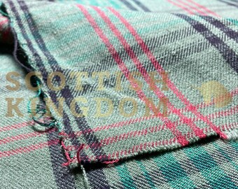 Ross Hunting Heavyweight Handmade Tartan Fabric - Tartan Fabric by the Yard - 16 Oz Acrylic Wool - Handmade Machine Washable