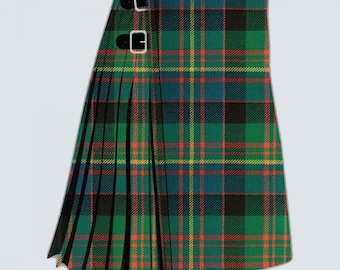 Cameron of Erracht Ancient Tartan Kilt- Scottish Handmade Cameron of Erracht 16oz Heavyweight 8 yard Traditional Tartan Kilt