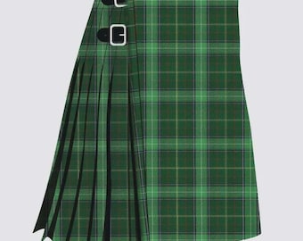 Clan Walsh Tartan Kilt - Schottische handgemachte Walsh Familie 16 Unzen Schwergewicht 8 Yard Traditioneller Tartan Kilt
