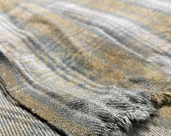 Black Watch Weathered Heavyweight Handmade Tartan Fabric - Fabric by the Yard - 16 Oz Acrylic Wool - Handmade Machine Washable