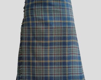Kilt xadrez antigo irlandês do Condado de Kildare - Kilt xadrez tradicional pesado de 16 onças e 8 jardas feito à mão escocês do Condado de Kildare