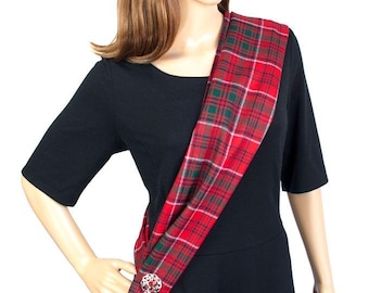 Two Matching Tartan Sash