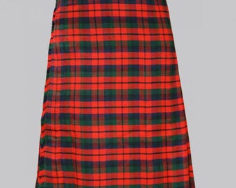 Macnaughton moderne tartan kilt - Schotse handgemaakte Macnaughton 16oz zwaargewicht 8 yard traditionele tartan kilt