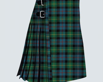 Farquharson Ancient Tartan Kilt- Scottish Handmade Farquharson 16oz Heavyweight 8 yard Traditional Tartan Kilt