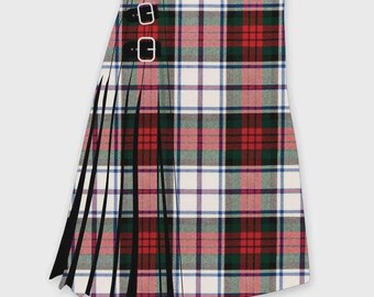 Falda escocesa moderna de tartán MacDuff Dress - Falda escocesa tradicional de tartán MacDuff Dress hecha a mano, 16 oz, 8 yardas, peso pesado