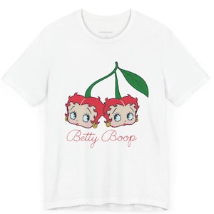 Betty Boop Cherry Tee, Boop The Musical Broadway, Cartoon Lover | Cute Unisex T-Shirt | Vintage Cartoon Style | Fun Summer Top