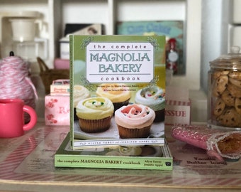 The Complete Magnolia Bakery Cookbook - RECIPE BOOK with 20 Printed Pages inside - Choose 1/12 or 1:6 Scale Miniature