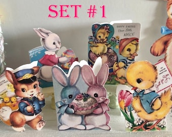 EASTER GREETING CARDS - Vintage Prints - Available in 1:12 or 1/6 Scale Miniature