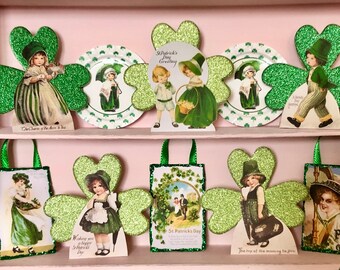 St. PATRICK'S Day DUMMY BOARD Decoration - Free Standing or Hanging - Vintage Style Retro - Choose 1/6 Scale or 1:12 Scale Miniature