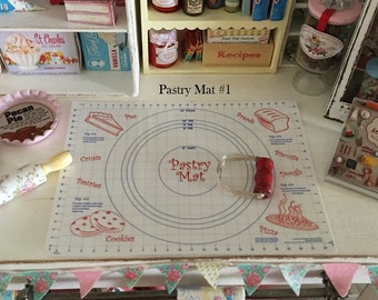 PASTRY MAT - Choose a Scale 1/12 or 1:6 Scale Miniature