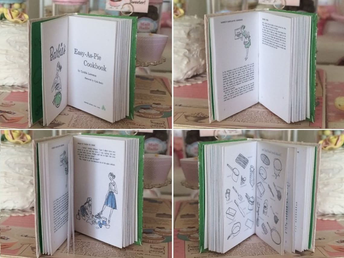 Barbie's Easy as Pie Cookbook RECIPE BOOK With Printed | Etsy