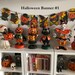 Miniature Vintage Halloween - Retro HANGING BUNTING BANNER Garland - Choose 1/6 Scale or 1:12 Scale Dollhouse Miniature 