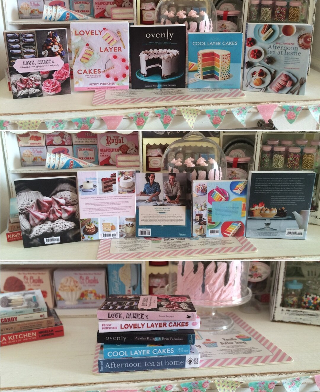 BAKING COOKBOOKS - Choose 1/12 or 1:6 Scale Miniature - Etsy