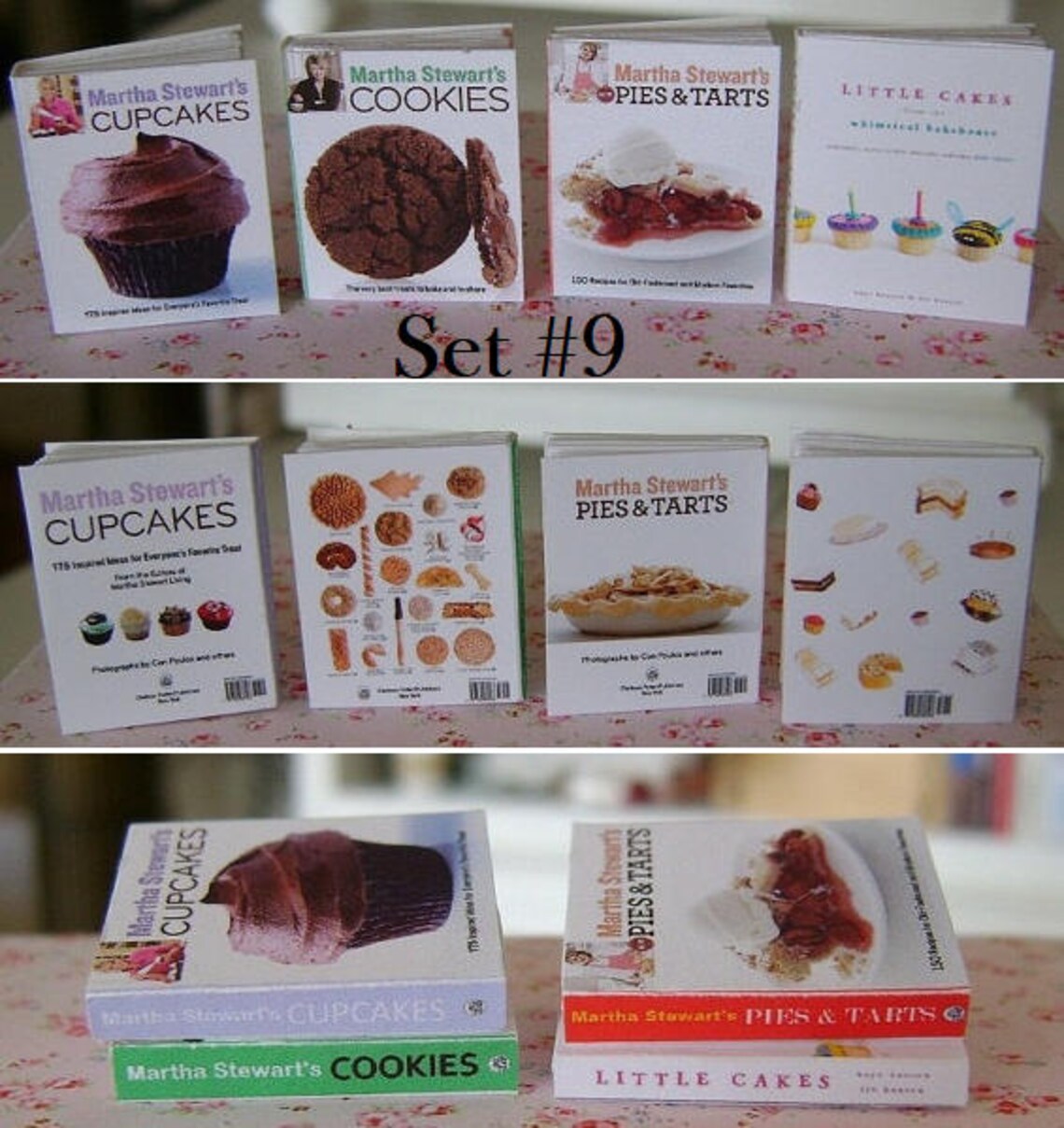MINIATURE COOKBOOKS - Christmas Holiday Pies Cakes Cupcakes Baking ...