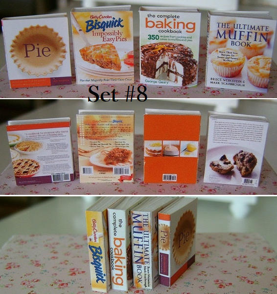 MINIATURE COOKBOOKS - Christmas Holiday Pies Cakes Cupcakes Baking ...