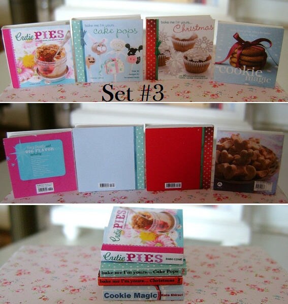 MINIATURE COOKBOOKS - Christmas Holiday Pies Cakes Cupcakes Baking ...