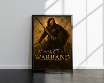 Mount & Blade Warband Poster | High Quality Prints | Fast Shipping | Gaming Artworks | Gamer Room Wall Decor | Video Game Posters | Wall Art