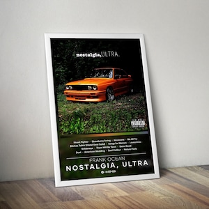 Impresión de póster de Frank Ocean / Nostalgia, póster Ultra / Impresión de póster de álbum / 4 colores / Póster de decoración de pared / Portada de álbum / Póster de rap, regalo musical