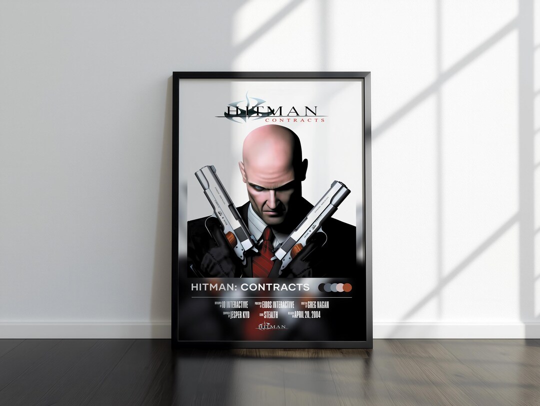 Hitman Color Hitman Contracts Poster | Hitman Print | Gaming Poster | 4 Colors ...