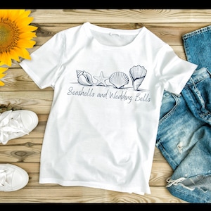 Seashells and Wedding Bells png design