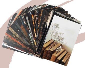 50PCS Book Books Cover Aesthetic Pictures Wall Collage Kit Style Photo Collage Dorm Decor Teens Trendy Wall Prints Kit Small Poster Gift