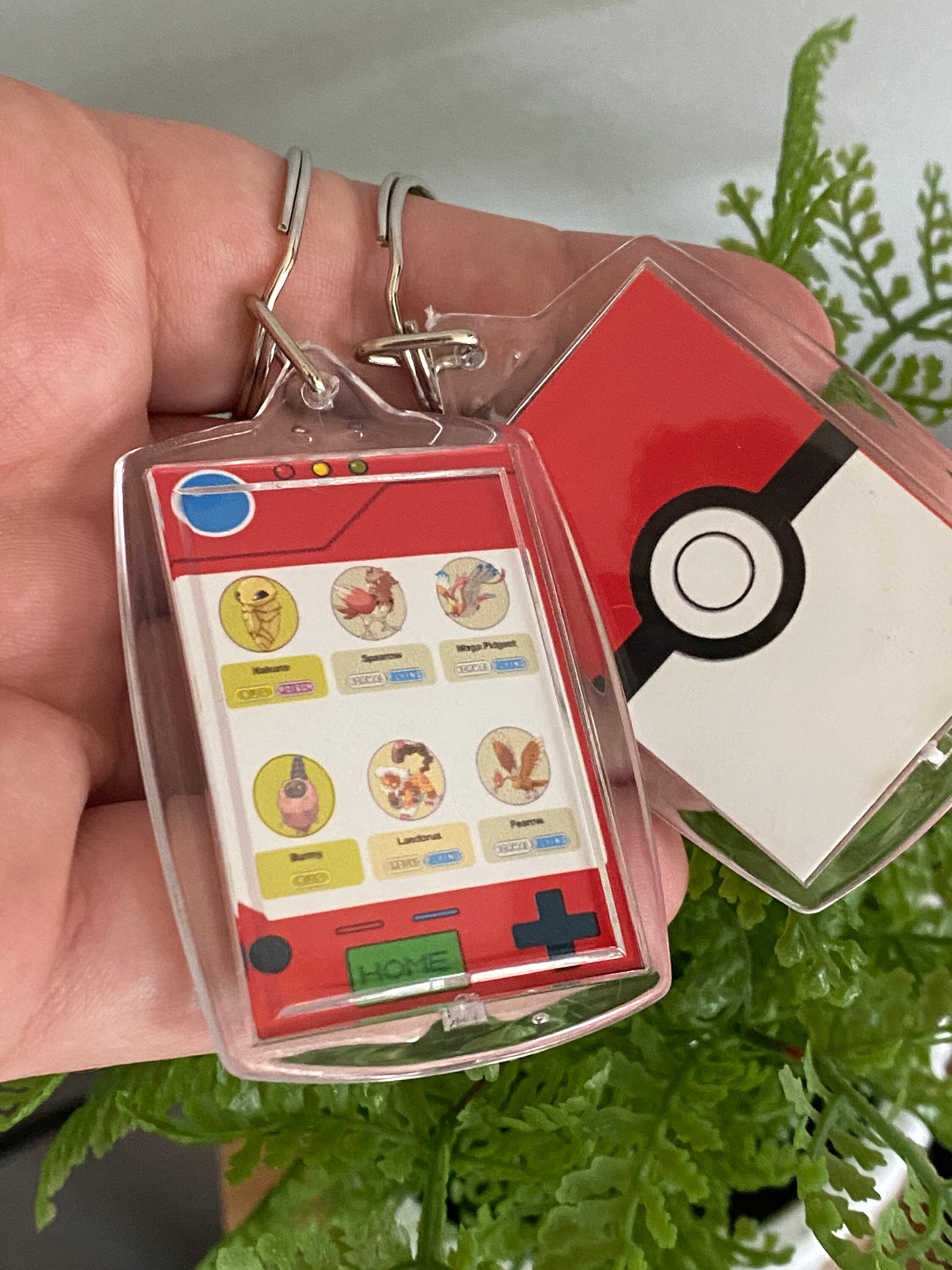 Custom Pokemon keychain cover art Plaque Keychain Pokemon Etsy