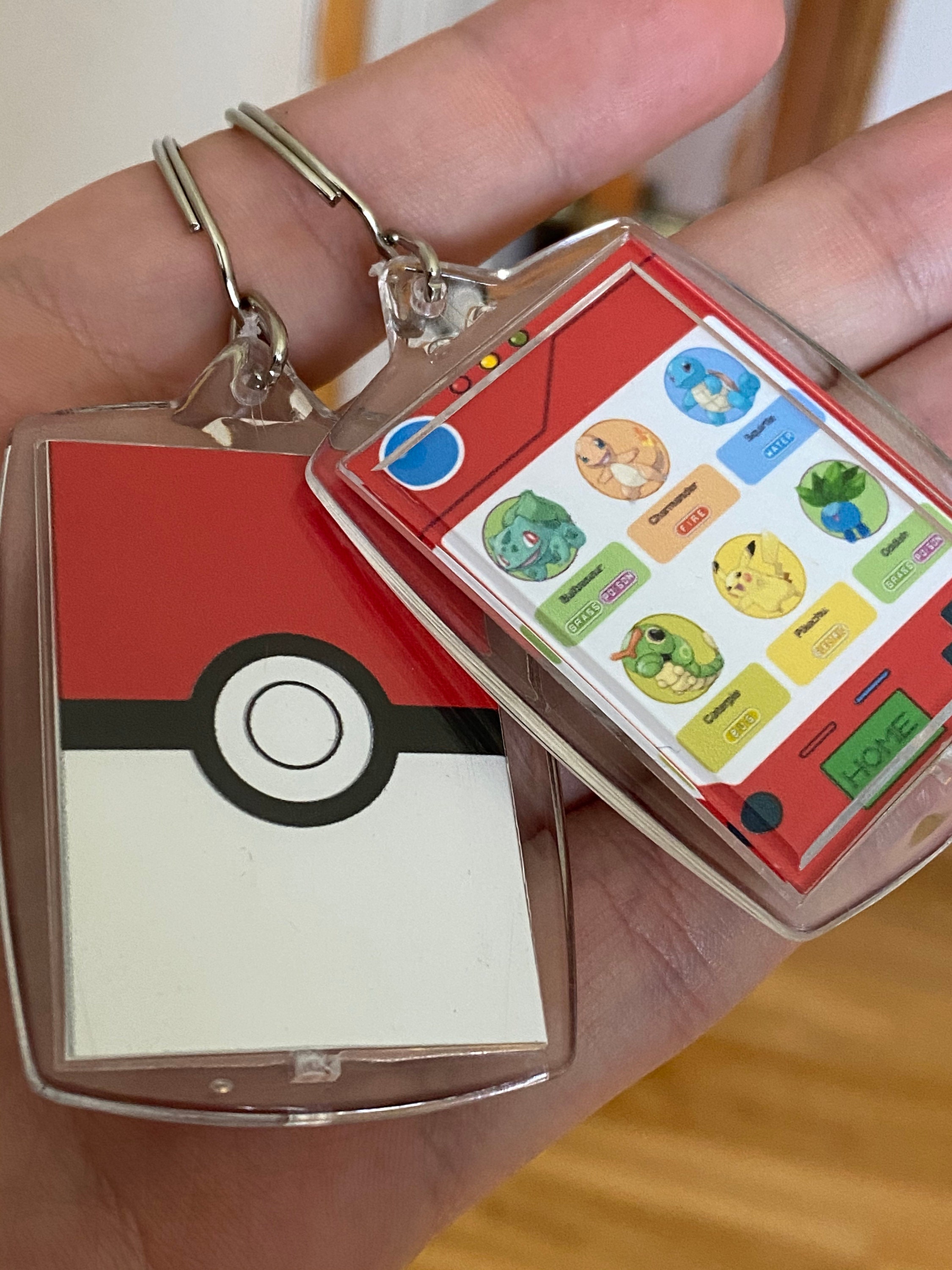 Custom Pokemon keychain cover art Plaque Keychain Pokemon Etsy