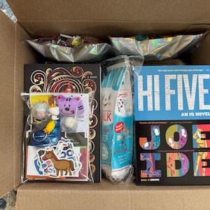 Geeky Blind Date Book Pack With Cozy Surprises - Hand Curated Pop Culture Reader Gift - Novels Fiction Nonfiction Discovery