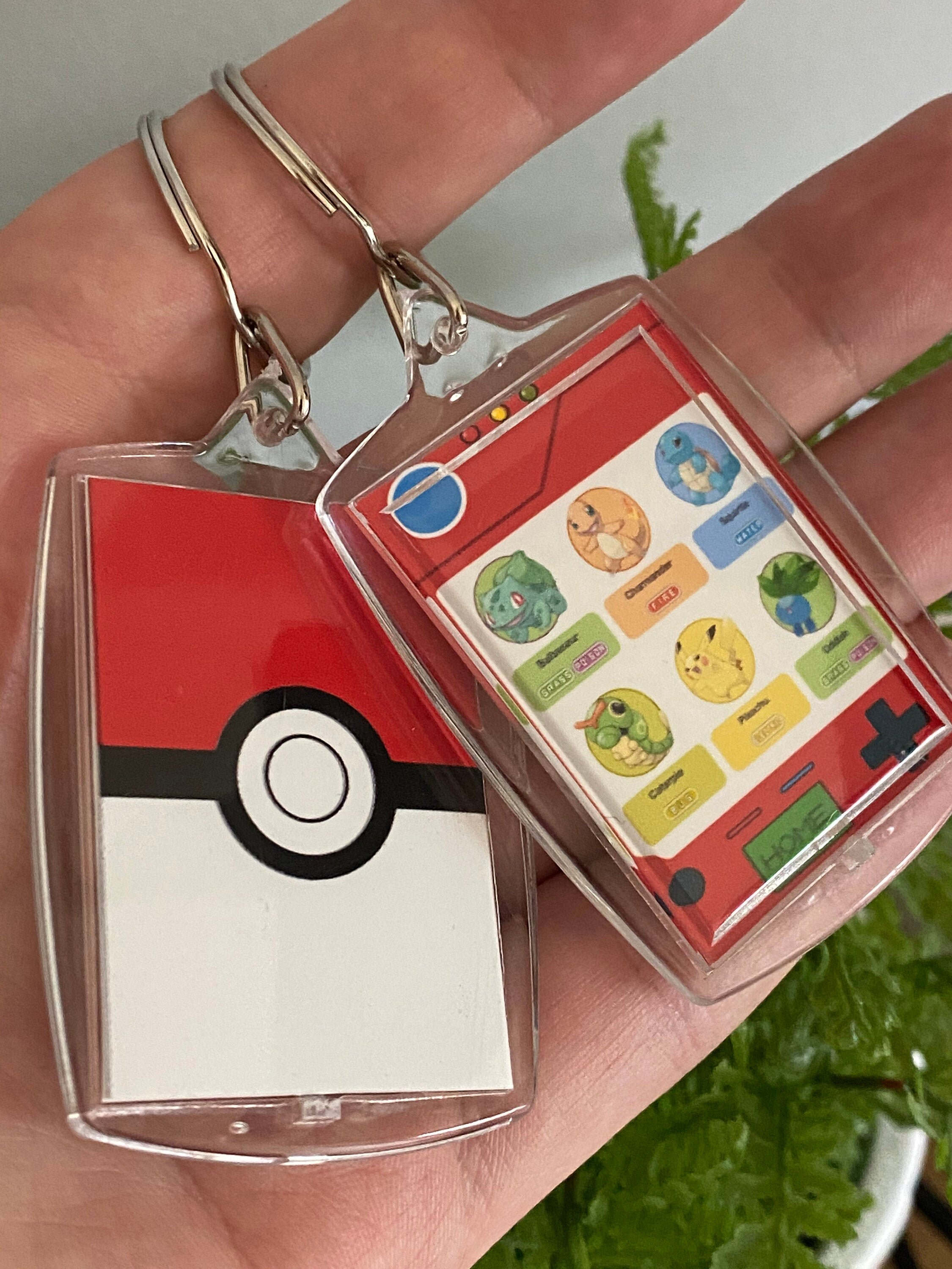 Custom Pokemon keychain cover art Plaque Keychain Pokemon Etsy
