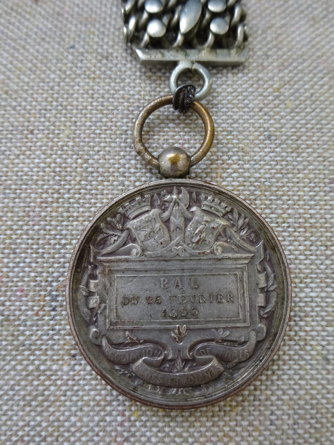 BEAUTIFUL Ornate Paris Watch Fob image 4