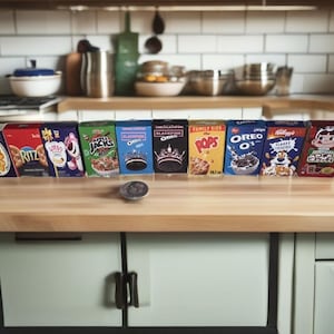 Dollhouse Miniature set of 2  Box Of Cereal
