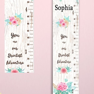Flowers  Growth Chart With Name Height  Growing chart - Nursery baby