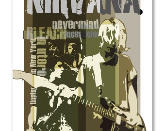 Nirvana Poster - Etsy Nirvana Poster - Etsy