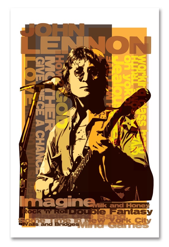 John Lennon Poster - Etsy Ireland
