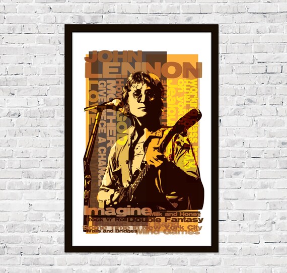 John Lennon Poster - Etsy