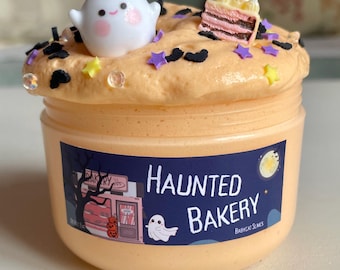 Slime de panadería embrujada: Slime de Halloween de mantequilla de nieve con encanto fantasmal
