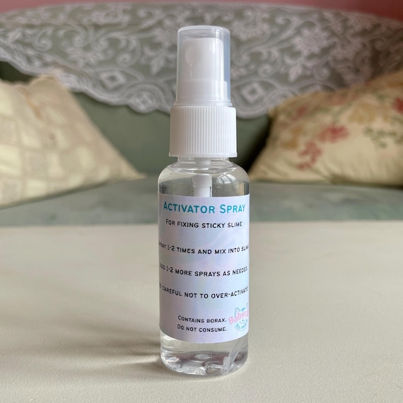 Activator spray for fixing sticky slime - anti-stick mixture in 50ml spray bottle
