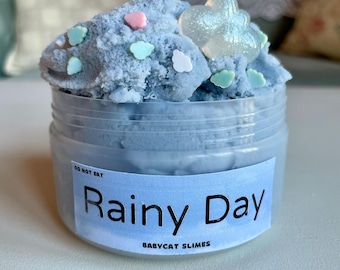 Rainy Day Cloud Slime: Lavender Lemonade Scented Sensory Toy