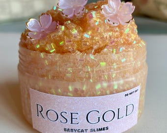 Rose Gold Bingsu Slime: Duftendes knuspriges ASMR Sensorisches Spielzeug