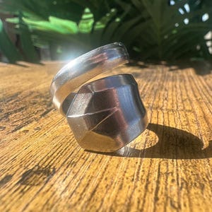 Spoon Ring, Handmade Size 8
