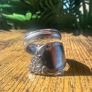 Spoon Ring, Handmade Size 9