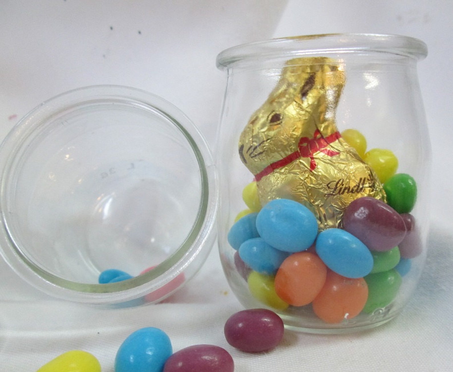 Glass Jar Set12 Small Glass Jars With 12 Plastic LidsDIY Etsy