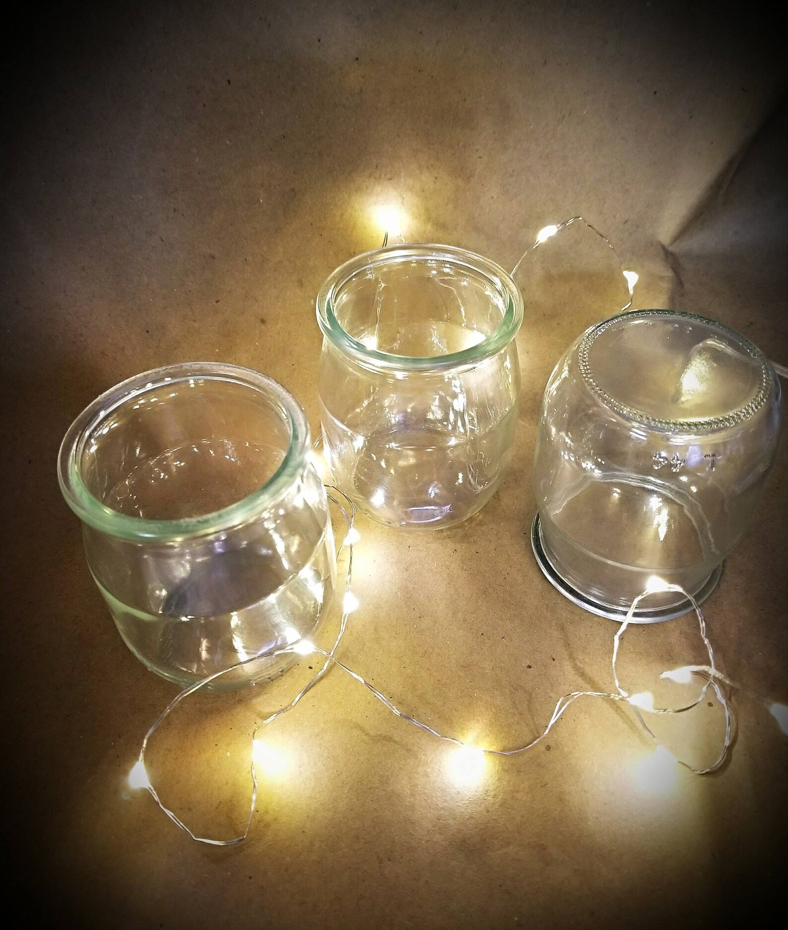 Glass Jar Set12 Small Glass Jars With 12 Plastic Lidsdiy Etsy