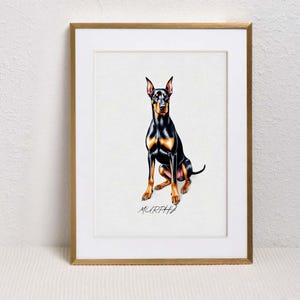Mini Custom Watercolor Pet Portrait, Dog Portraits from Photos,Dog Portraits From Photos, Pet Painting, Custom Tiny Paintings, Miniature