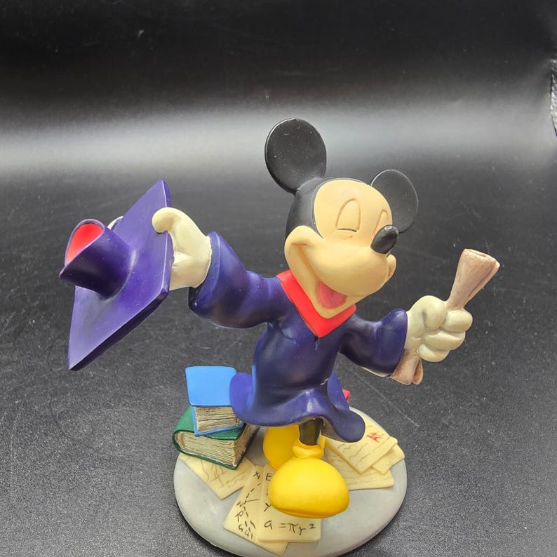 Danbury Mint Disney Mickey Mouse June Perpetual Calendar Figurine Graduation image 1
