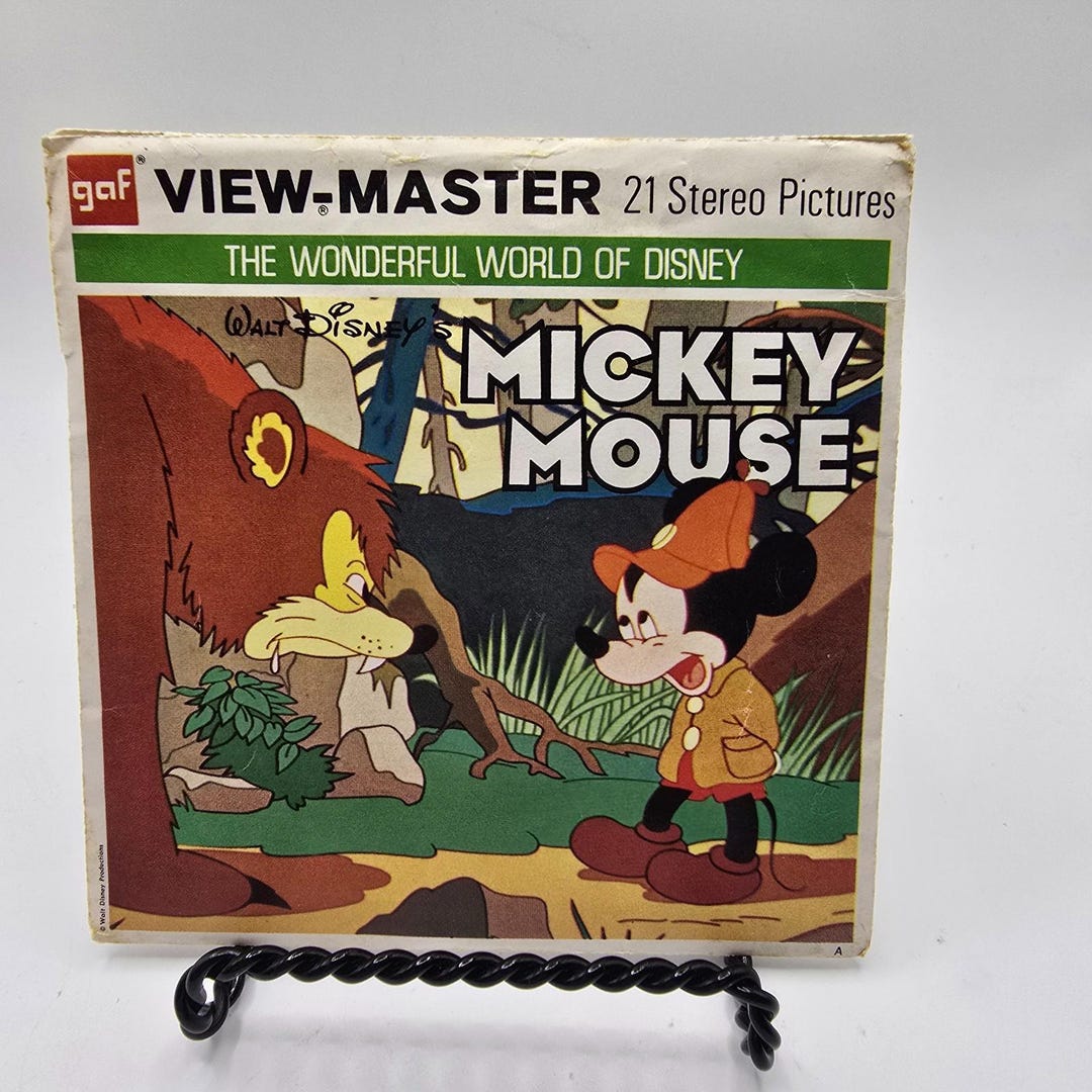 View Master Packet Disney's MICKEY MOUSE (1958) View-master Packet B 528 3 Reels W/photo ...
