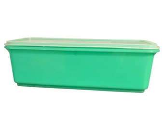 Vintage Tupperware Green Celery Keeper Veggie Crisper W Tray 782-6