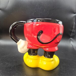 Disney Parks Mickey Mouse Pants Legs Ceramic Mug Authentic Original 3D Figure image 6